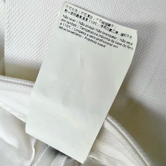 M Missoni Ankle Zip Straight Leg Pants White Sz 40 IT/4 US *NWT* - Picture 10 of 11